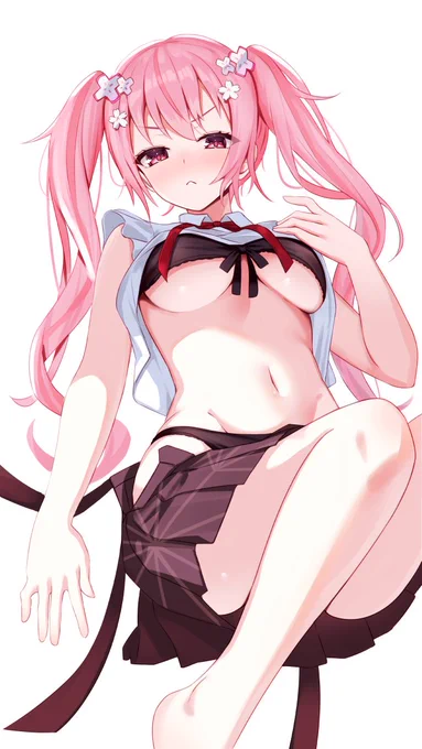 【お仕事告知】桜なごみさん( )を描かせていただきました!少し攻めているお姿が可愛らしいですよろしくお願いします!