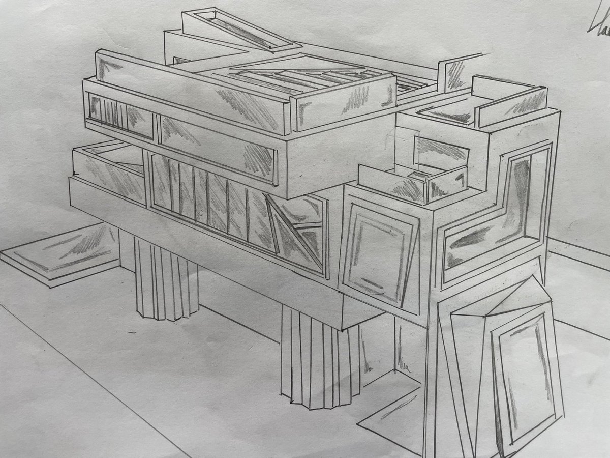 BanoCADT's tweet photo. Great start to isometric drawing by Y9 this week https://t.co/x2sLNfSLzL