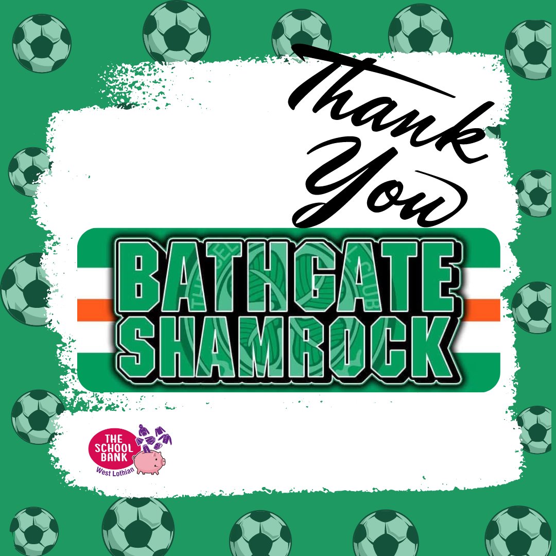 We are so grateful to the wonderful friends and members of <a href="/BathgateShammy/">BathgateShamrock1888</a>  for their recent fundraising efforts, raising an incredible £1,130 to support children and families across West Lothian communities, ensuring that young people can feel confident and ready to thrive. 🥰