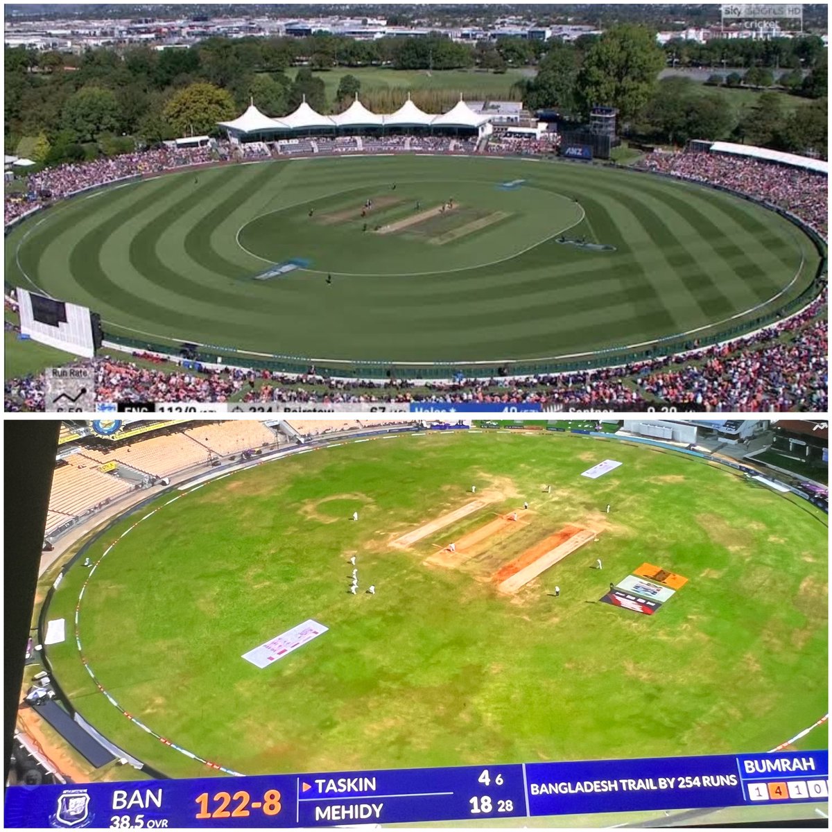 pratheek_bhat's tweet photo. Cricket board net worth of 9 Million $ vs Cricket board net worth of 2.25 Billions $.Shameful maintaiancace of the outfield, crime to say it’s an international match going on in Chennai.
@BCCI @timesofindia @indVsban @IDFCFIRSTBank @#INDvsBANTEST #IDFCFirstBankTestSeries https://t.co/ygYvH9Vybr