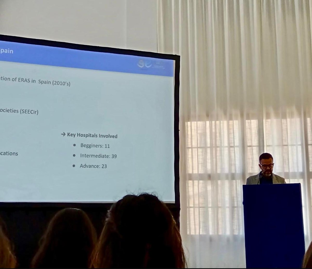 SEECIR's tweet photo. Presencia destacada 💪 de @SEECIR en el 10th World Congress de @ErasSociety 2024 con representación de nuestro presidente @josejerezg 🙌!! Ha compartido su experiencia en los protocolos #ERAS en 3 ponencias 🎓 con profesionales de todo el mundo 🌍
#seecir #rrssseecir #ERAS https://t.co/DB22QR5MDD