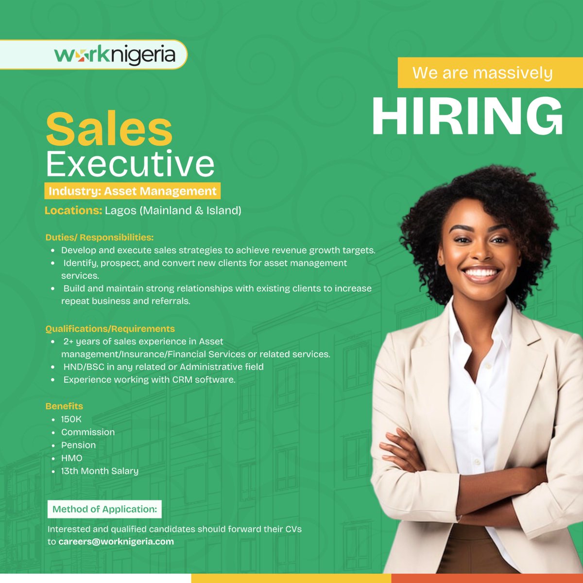 _azonim's tweet image. Send your CVs to careers@worknigeria.com or applyvia: careers-page.com/worknigeria-2/…
Don't miss out!