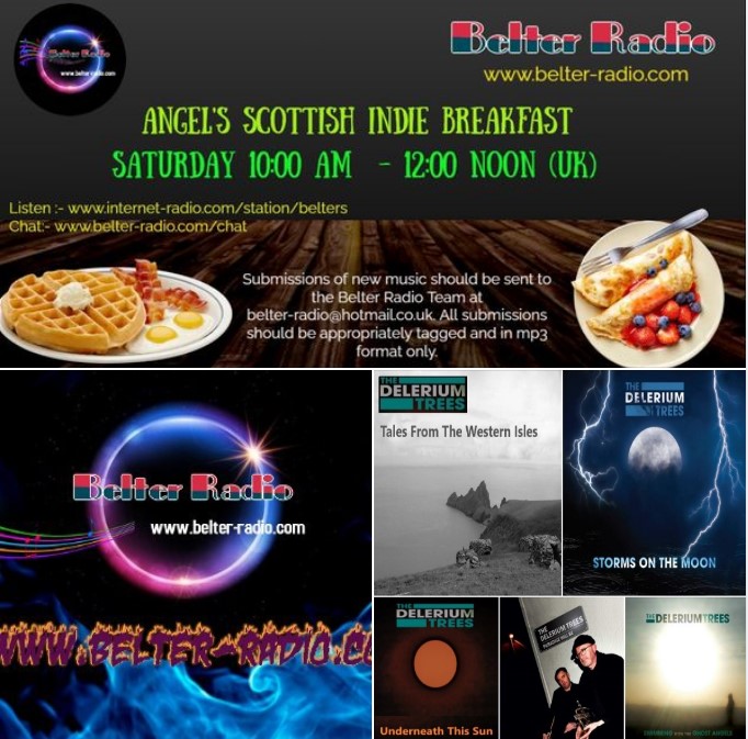 The Delerium Trees (@delerium65) on Twitter photo <a href="/Delerium65/">The Delerium Trees</a> will be played by <a href="/Angel_BelterR/">Sylvia Peaston (Angel)</a>'s #ScottishIndieBreakfast on <a href="/BelterRadio/">Belter Radio</a> 21/09/2024
10am BST & 2pm BST
belter-radio.com
<a href="/sambarbourmusic/">Sam Barbour</a> <a href="/constantfollowr/">Constant Follower</a> <a href="/Muldoons2017/">The Muldoons</a> <a href="/ManranOfficial/">Mànran</a> @DavidLuximon
<a href="/CloudHouseBand/">Cloud House</a> <a href="/CameronJMackay/">Cameron Mackay Productions</a> <a href="/Ellijaimusic/">Ellijai</a>
<a href="/StDukes_/">St. Dukes</a> <a href="/Delerium65/">The Delerium Trees</a> will be played by <a href="/Angel_BelterR/">Sylvia Peaston (Angel)</a>'s #ScottishIndieBreakfast on <a href="/BelterRadio/">Belter Radio</a> 21/09/2024
10am BST & 2pm BST
belter-radio.com
<a href="/sambarbourmusic/">Sam Barbour</a> <a href="/constantfollowr/">Constant Follower</a> <a href="/Muldoons2017/">The Muldoons</a> <a href="/ManranOfficial/">Mànran</a> @DavidLuximon
<a href="/CloudHouseBand/">Cloud House</a> <a href="/CameronJMackay/">Cameron Mackay Productions</a> <a href="/Ellijaimusic/">Ellijai</a>
<a href="/StDukes_/">St. Dukes</a>