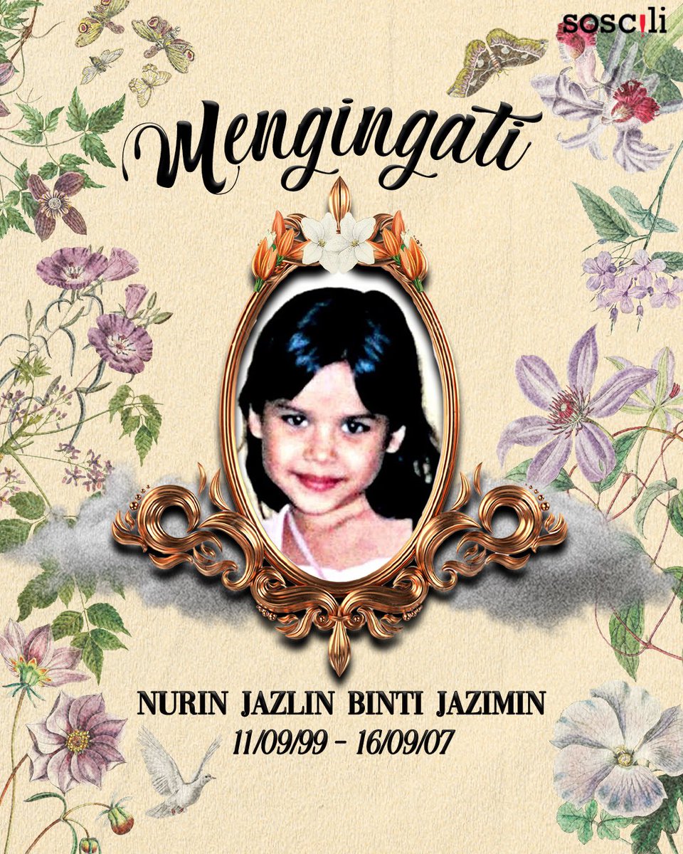 Nurin Jazlin telah dikebumikan pada 21 September, 17 tahun yang lalu.

Hari ini, kita mengenang kisahnya dan kesan pemergiannya kepada rakyat Malaysia.

(1/5)