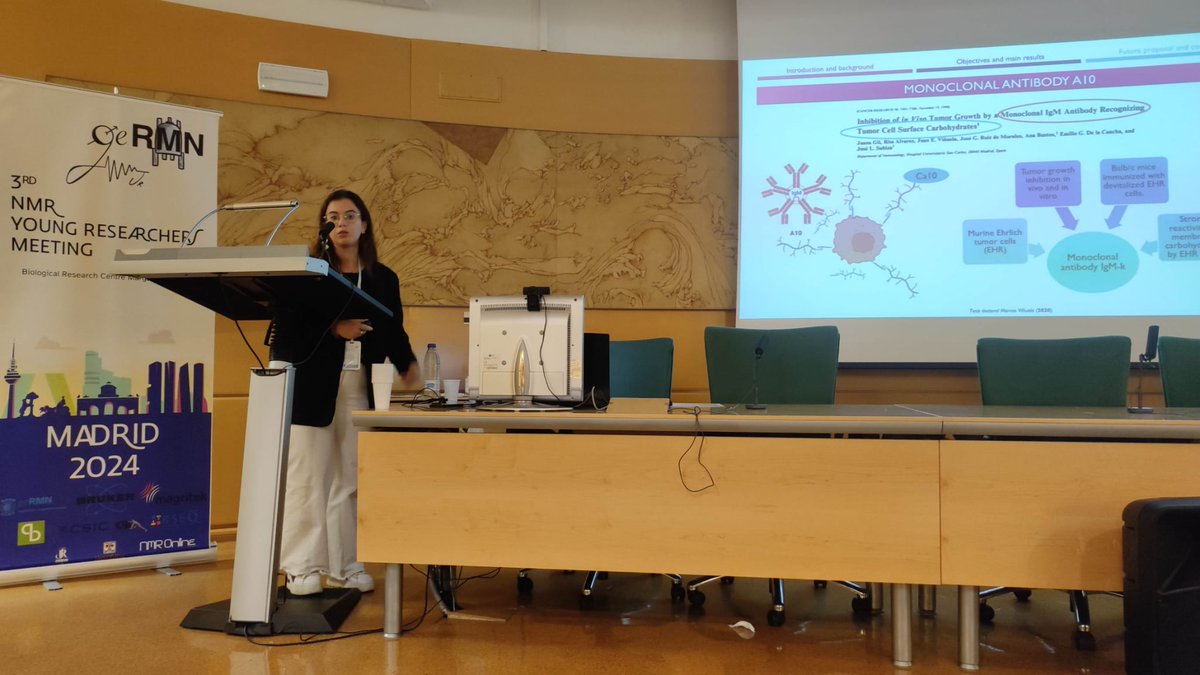 3rd NMR Young Researchers Meeting (@germn_junior) on Twitter photo We ended the pre-lunch session with this amazing talk by Maria Vila (CIB-CSIC) entitled “Applying NMR for structural studies of a tumor-associated carbohydrate antigen and related polysaccharides”
<a href="/CIB_CSIC/">CIB Margarita Salas (CSIC)</a> <a href="/germn_rseq/">GERMN RSEQ</a> #NMR #NMRchat #GERMNjr We ended the pre-lunch session with this amazing talk by Maria Vila (CIB-CSIC) entitled “Applying NMR for structural studies of a tumor-associated carbohydrate antigen and related polysaccharides”
<a href="/CIB_CSIC/">CIB Margarita Salas (CSIC)</a> <a href="/germn_rseq/">GERMN RSEQ</a> #NMR #NMRchat #GERMNjr