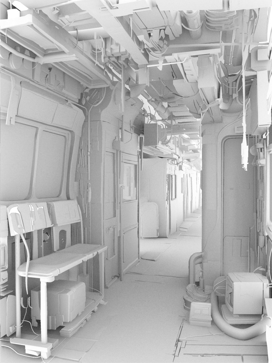 cr_ca_CG_portfo's tweet photo. ■受講生作品【完成】
『Sci-Fi underground』
26卒の背景モデラー志望の作品です。

MAYAとUE5で作成しました。
ライティングや見せ方などに力を入れました☆

地下街の汚れた感じなど、空気感を頑張りました！

#CGブラッシュアップクラス #クリエイティブアカデミー #MAYA #UE5 #26卒 https://t.co/fQaPTraXcG