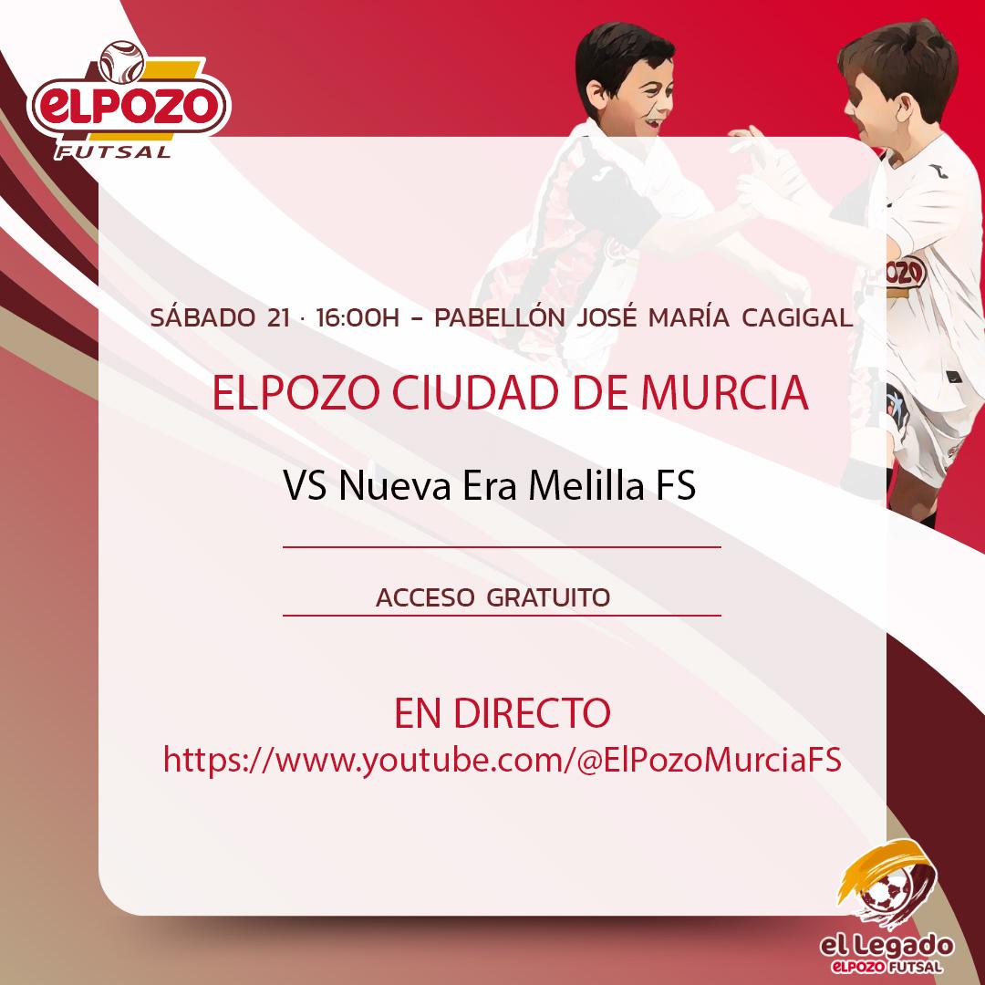 ElLegadoElPozo's tweet photo. 🔴⚪ #ElPozoCiudaddeMurcia 

📆 Sábado 21 septiembre 16 horas 🆚 @NuevaeraFS_ML

🆕▶️ En directo en Youtube 
https://t.co/bK2UReMaq0
#OrgullodeloNuestro #Orgullo🔴⚪ https://t.co/ehEp8mXQKM
