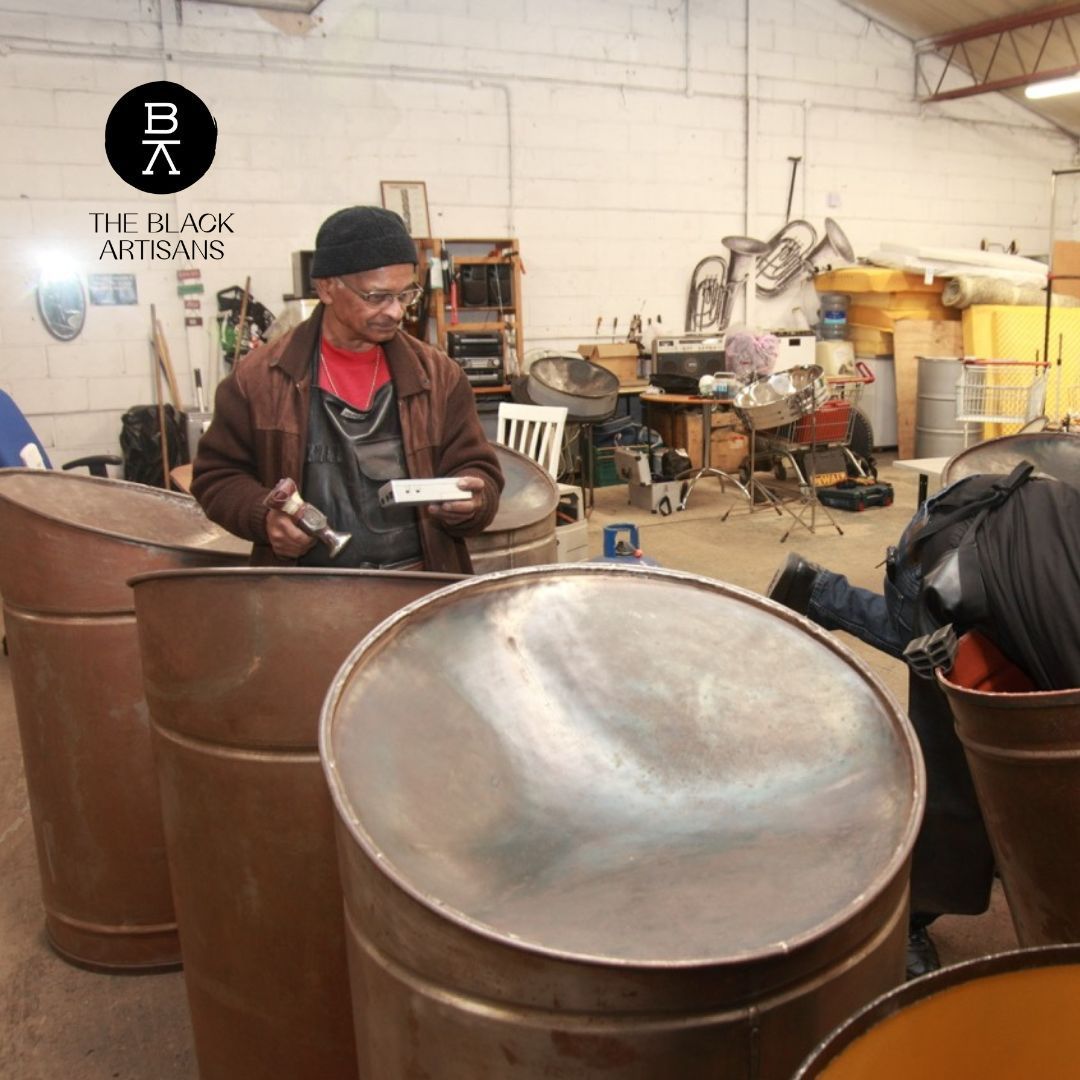 I wanted to highlight Black Artisans in cultural fields, like steel pan makers. Their skills are globally recognized yet often go unrepresented. Dudley Dickson &amp; Toussaint Clarke are pioneers in their field. 

Learn more here: steelpantuners.com

<a href="/ArtisansBlack/">The Black Artisans</a> <a href="/Jo_Sealy/">Jo at To Market</a>