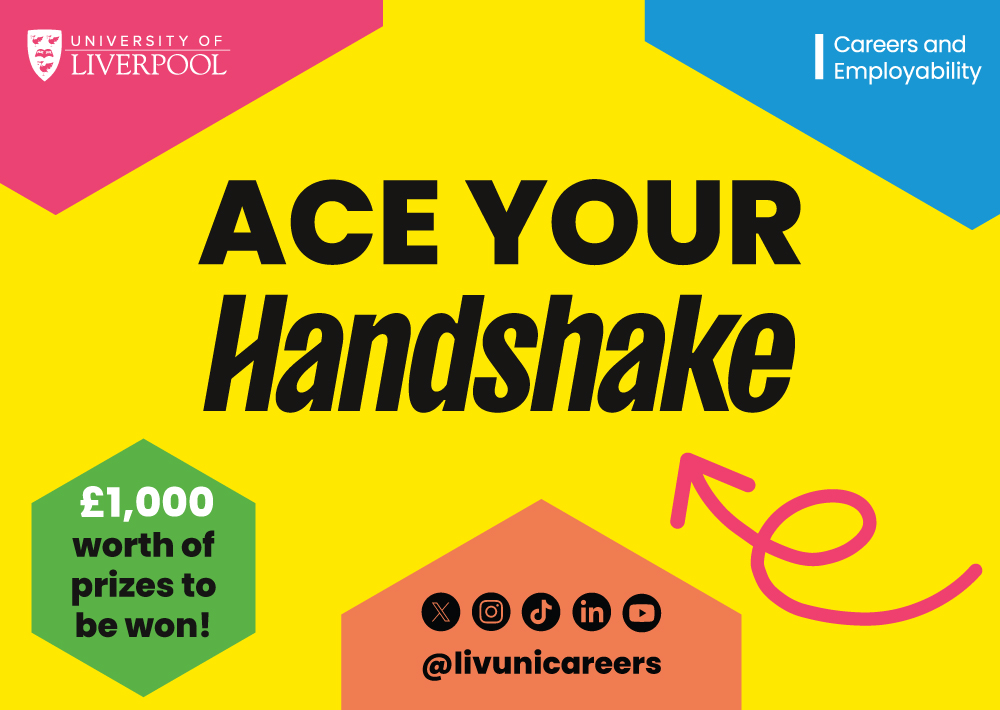 🤝 #Handshake competition is open to new and returning students, with £1,000 worth of tech prizes to be won! ✨

Find out more and enter here: bit.ly/3XAQXZn