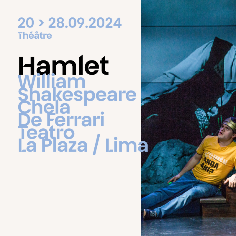 TheatreNational's tweet photo. Première de « Hamlet » ce soir à 20h ! En route vers une nouvelle utopie où se conjugueraient singularité individuelle et joyeux unisson.

👑 Hamlet · William Shakespeare, Chela De Ferrari, Teatro La Plaza / Lima du 20 au 28.09.2024