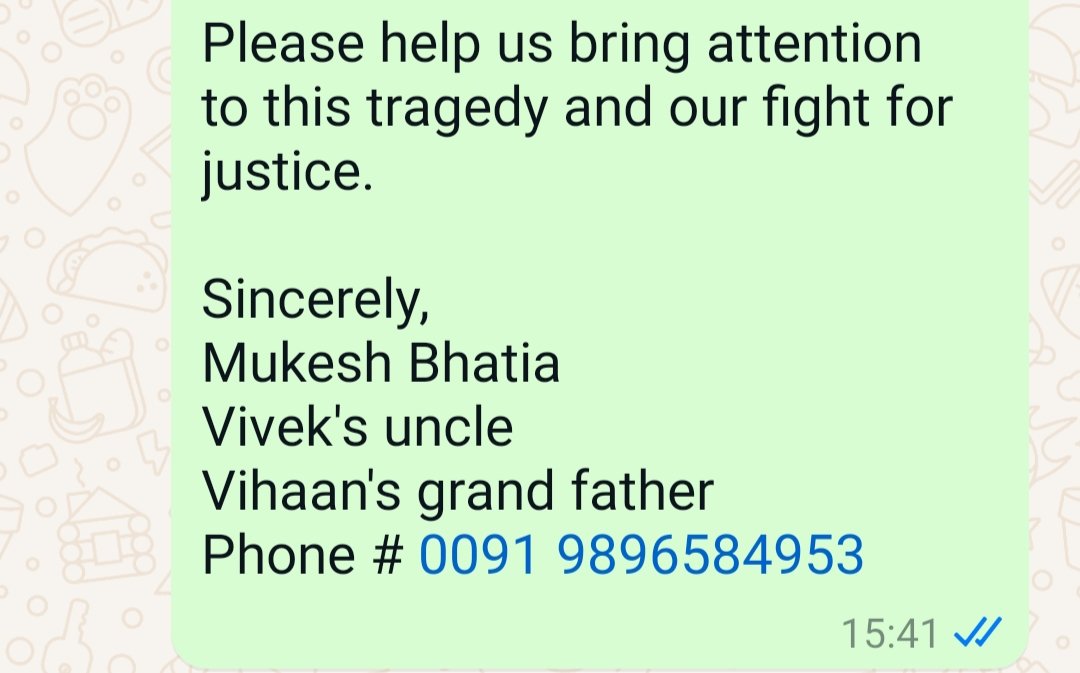REQUEST FOR JUSTICE