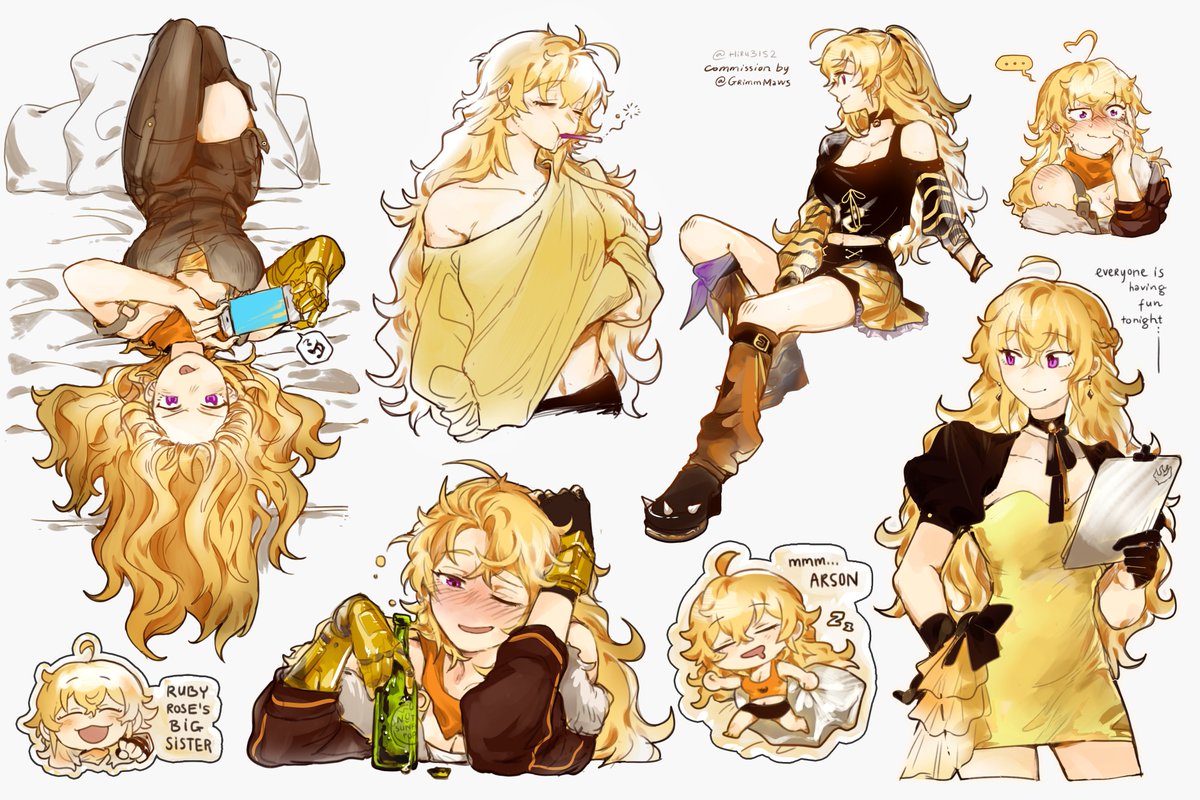 Hiru3152's tweet image. someone cms Yang Xiao Long from rwby 🥺
[omg?? I should rly watch it for this blonde!!]