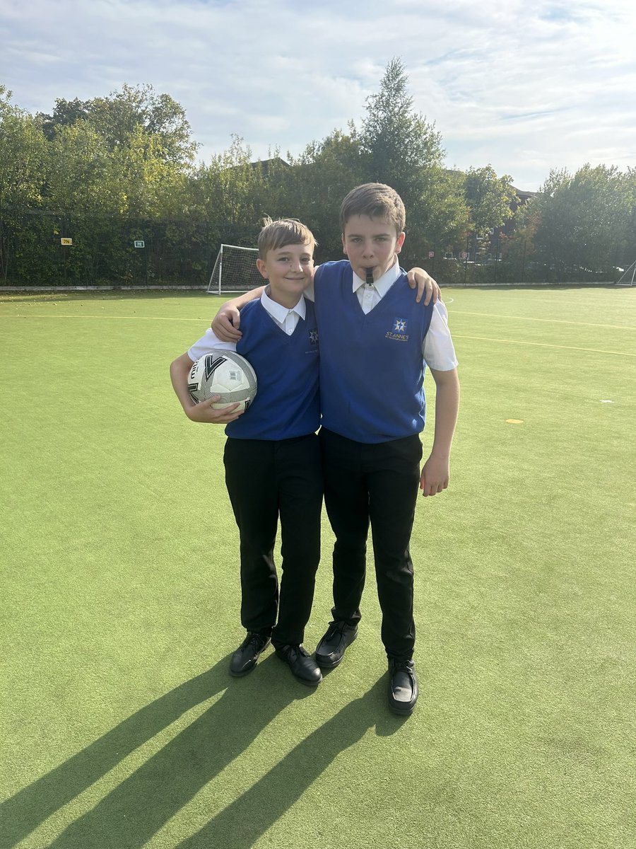 Girls football last night💙💛big thanks to the boys in Year 10 helping us referee the games!😁