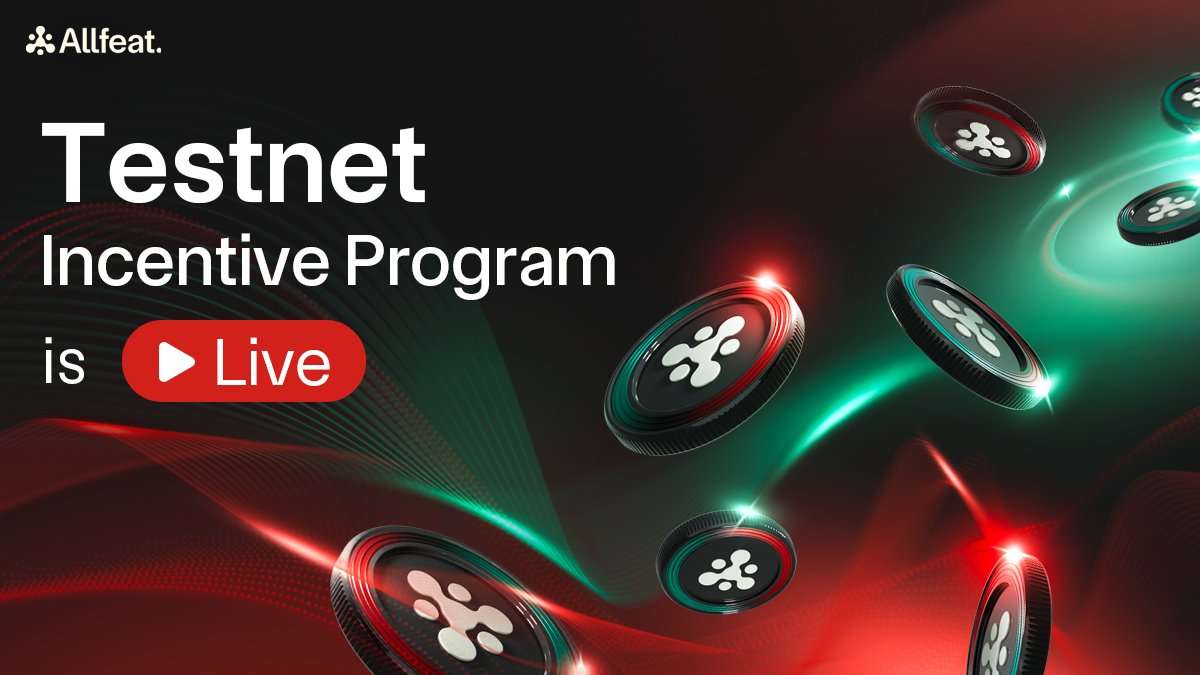 💿 Allfeat Testnet Incentive Program is LIVE! Join Harmonie testnet, contribute, and earn rewards before our Q4 mainnet launch. Be eligible for the token airdrop!

Test tokens: faucet.allfeat.com
Details: allfeat.com/blog/allfeat-t…
Discord: discord.gg/allfeat

#airdrop