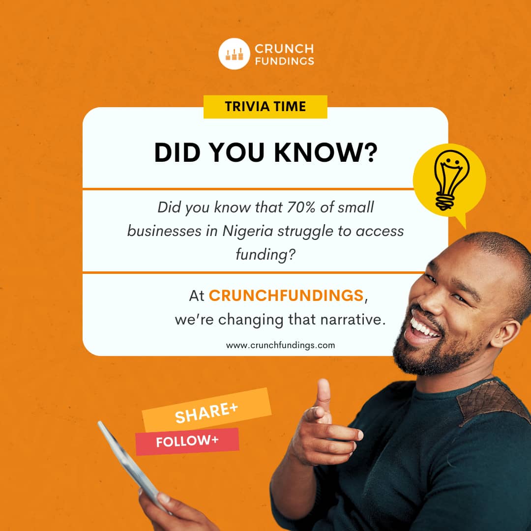 Crunchfundings's tweet photo. Hey Crunchers 

Did you know that 70% of small businesses struggle to secure funding?

At Crunch Fundings, we’re changing that narrative by connecting businesses with the grants and financial opportunities they need to thrive!

Visit https://t.co/ymgzLZM1IQ today to get started https://t.co/ZcwHM1EEu1