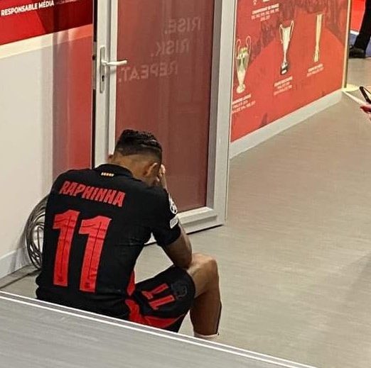 theberneese's tweet photo. Raphinha after the game💔 https://t.co/PpsN5RYsCz