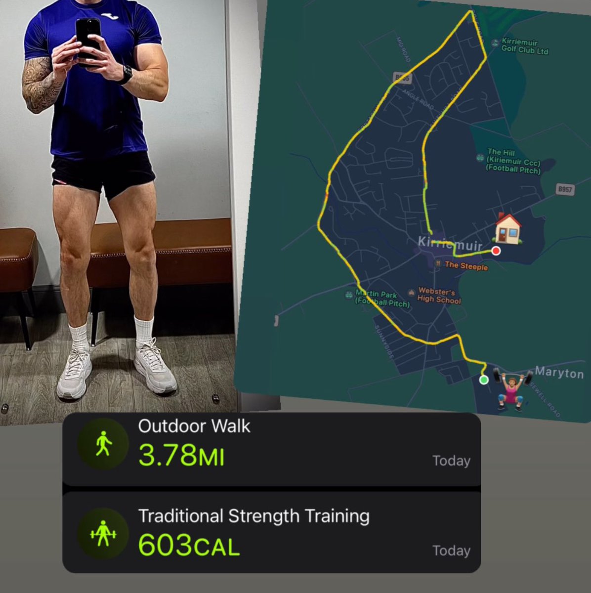 Barely survived Fridays leg 🦵 session followed by getting my steps in. 🥵🚶🏽‍♂️

Looking forward to a few cold ones 🍺 and some good food 🥘 with date night tonight. 🩷

#TGIF #FridayFeeling 🕺🏻