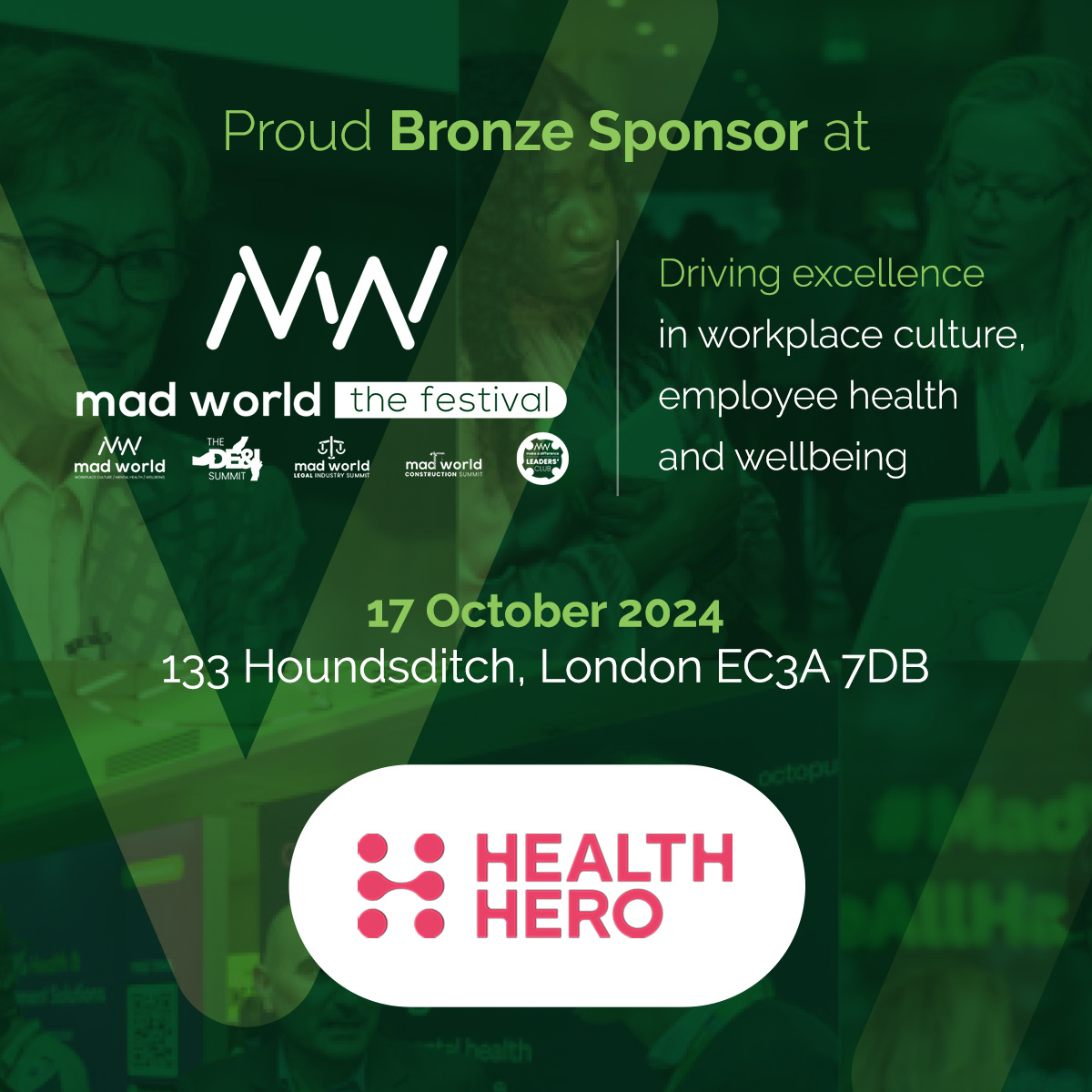 HealthHero (@healthheronews) on Twitter photo We are proud to be sponsoring <a href="/MADSummits/">MAD World / Make A Difference Media / Watercooler</a> 2024 on October 17th!
Stop by our stand for insights on how organisations can deliver healthcare across a “whole health” spectrum, for a smarter way to meet your teams' mental wellbeing.👋
#MADSummitLDN #HealthHero We are proud to be sponsoring <a href="/MADSummits/">MAD World / Make A Difference Media / Watercooler</a> 2024 on October 17th!
Stop by our stand for insights on how organisations can deliver healthcare across a “whole health” spectrum, for a smarter way to meet your teams' mental wellbeing.👋
#MADSummitLDN #HealthHero