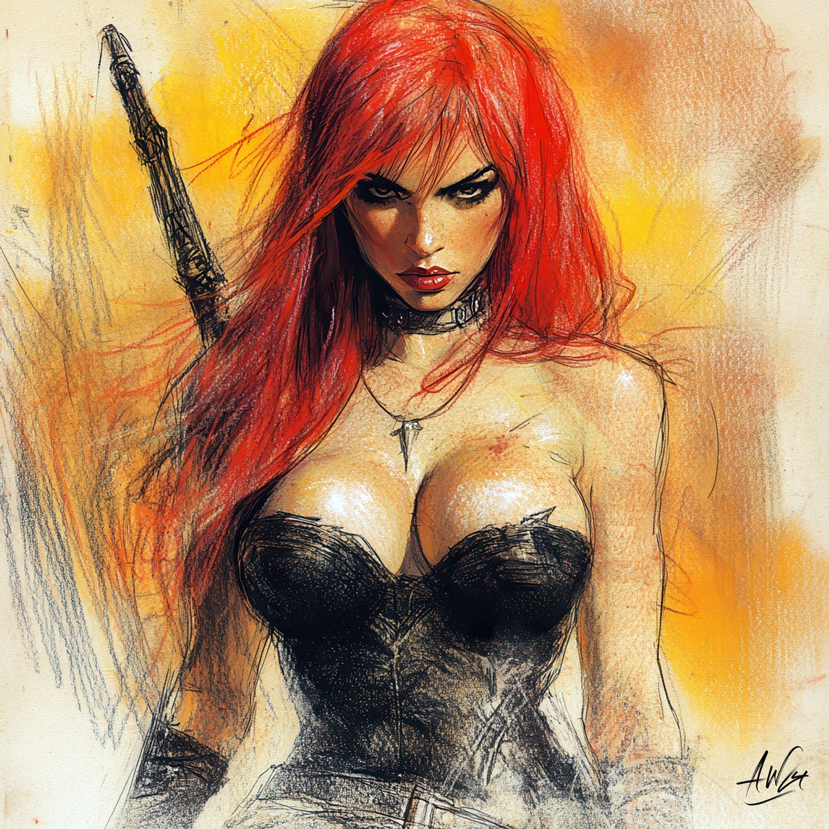 beachtv's tweet photo. #Weekend #warriors, we salute you. You may not always win the war, but damn it, you #fight with #heart. And perhaps that’s the whole point. 

#WeekendWarrior #FierySpirit #FierceHeart #RedSonja #AiArt #AiPhotography #AiArtist #AiArtwork #Midjourney #AiArtCommunity https://t.co/CYkEWNxRLq
