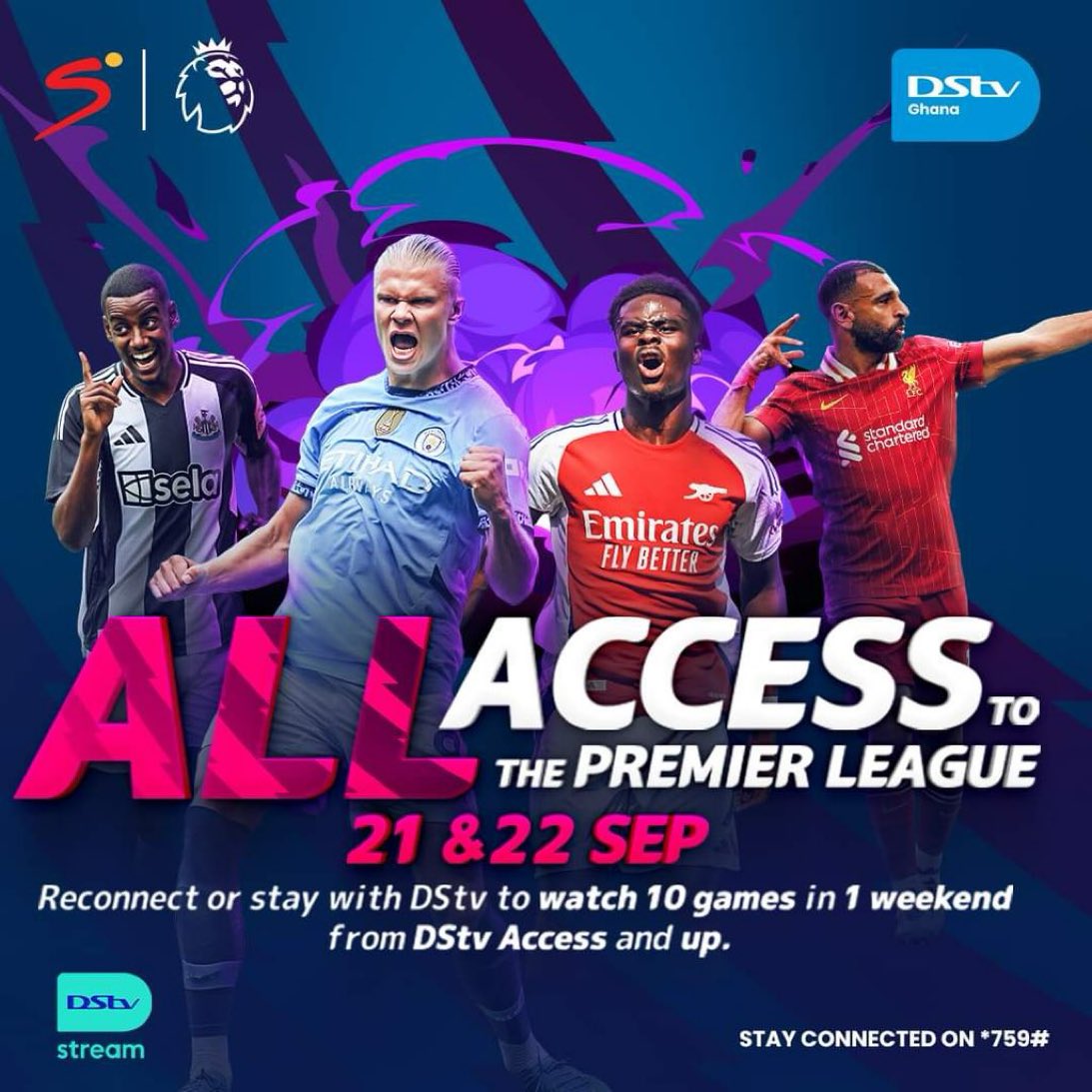 abena_mooley's tweet image. as low as GH¢85 you get to stream eight (8) live games such as West Ham vs Chelsea, Crystal Palace vs Man United and Man City vs Arsenal

You get to enjoy all these with expert analysis, live match commentary and stats as well #DStvOpenWeekend