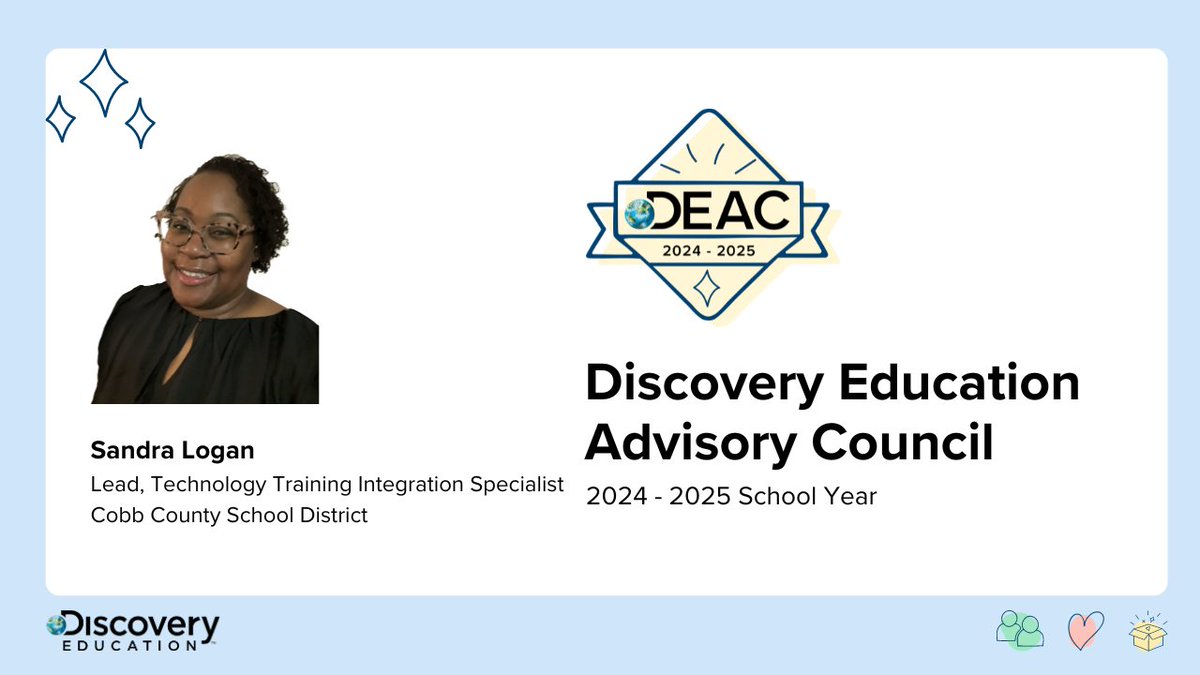 🚀 Thrilled to announce that I’ve joined the Advisory Council for <a href="/DiscoveryEd/">Discovery Education</a>! 🎉 Excited to collaborate on innovative strategies to enhance learning and empower educators. Stay tuned for updates as we work to inspire the next generation! #DiscoveryEducation #EdTech