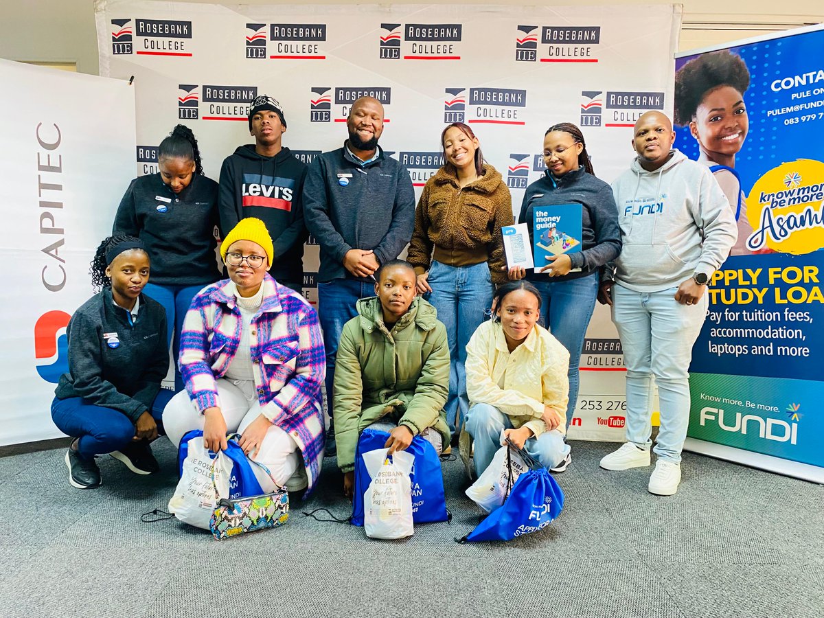 RosebankRC's tweet image. Bloemfontein | IIE Rosebank College Bloemfontein campus invited Capitec Bank and Fundi to the Open Day to discuss student loan options, taking a step towards making educational dreams a reality!
#IIERosebankCollege #OpenDay #EducationGoals