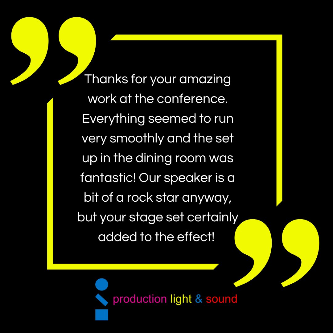 Production Light & Sound tweet media