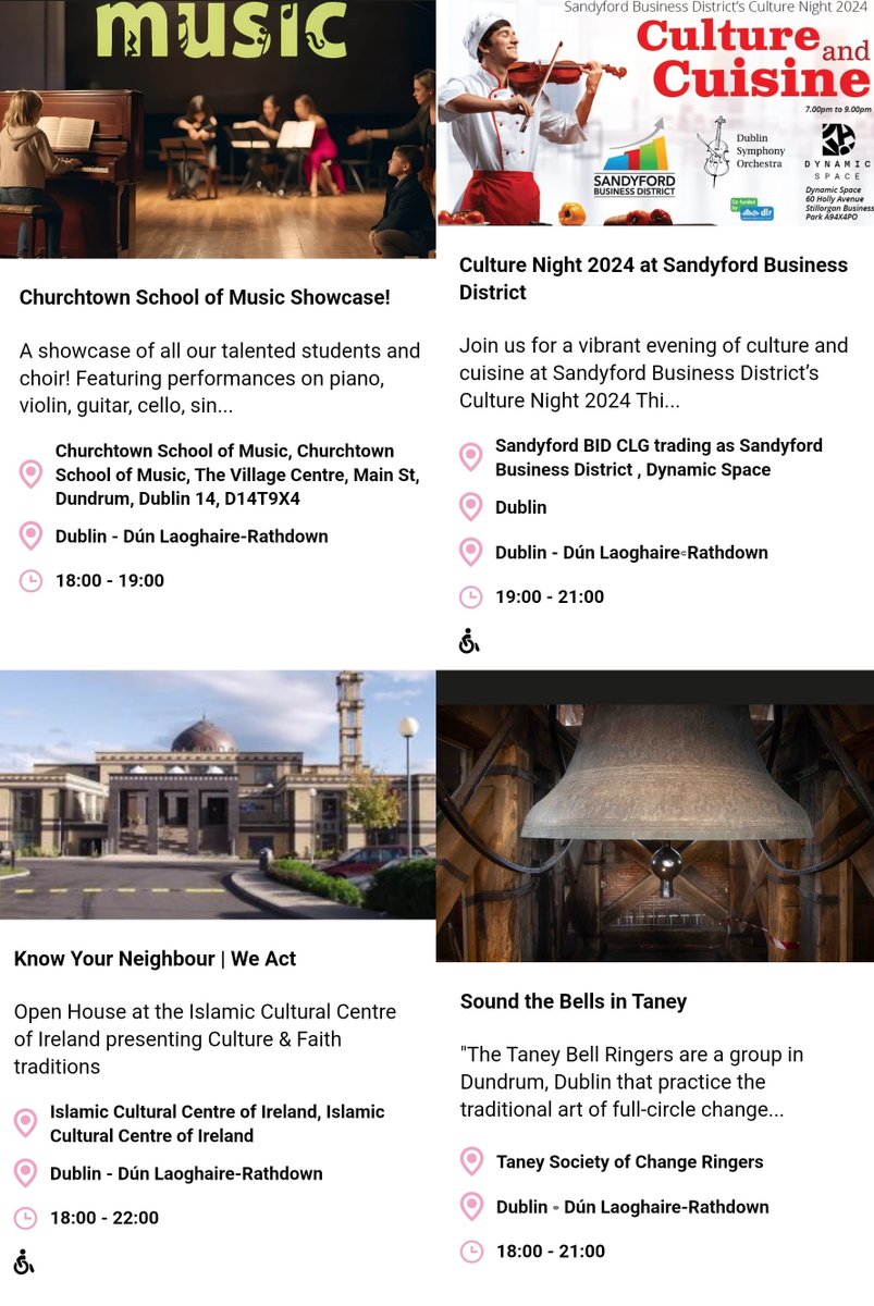 #CultureNight is tonight 🙌

Have you planned your night? 

Over 1,700 completely free events right across the country 

Celebrate our rich and diverse culture 💚🤗 culturenight.ie/events/