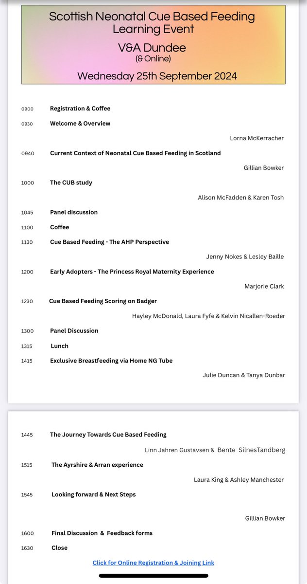 Gillian Bowker (@bowkergillian) on Twitter photo Delighted to be presenting at this event focusing on cue based feeding in Scotland and the role it plays in improving outcomes for babies in NNU. Please register to attend-it’s free😀. Thanks to <a href="/DrLornaMcK/">Lorna McKerracher</a> for inviting me. <a href="/KarenTosh3/">Karen Tosh</a> <a href="/AlisonMcFDundee/">Prof Alison McFadden</a> <a href="/KazzaCarolyn/">carolyn wilson</a> <a href="/LouSteel13/">Louise Steel</a> Delighted to be presenting at this event focusing on cue based feeding in Scotland and the role it plays in improving outcomes for babies in NNU. Please register to attend-it’s free😀. Thanks to <a href="/DrLornaMcK/">Lorna McKerracher</a> for inviting me. <a href="/KarenTosh3/">Karen Tosh</a> <a href="/AlisonMcFDundee/">Prof Alison McFadden</a> <a href="/KazzaCarolyn/">carolyn wilson</a> <a href="/LouSteel13/">Louise Steel</a>