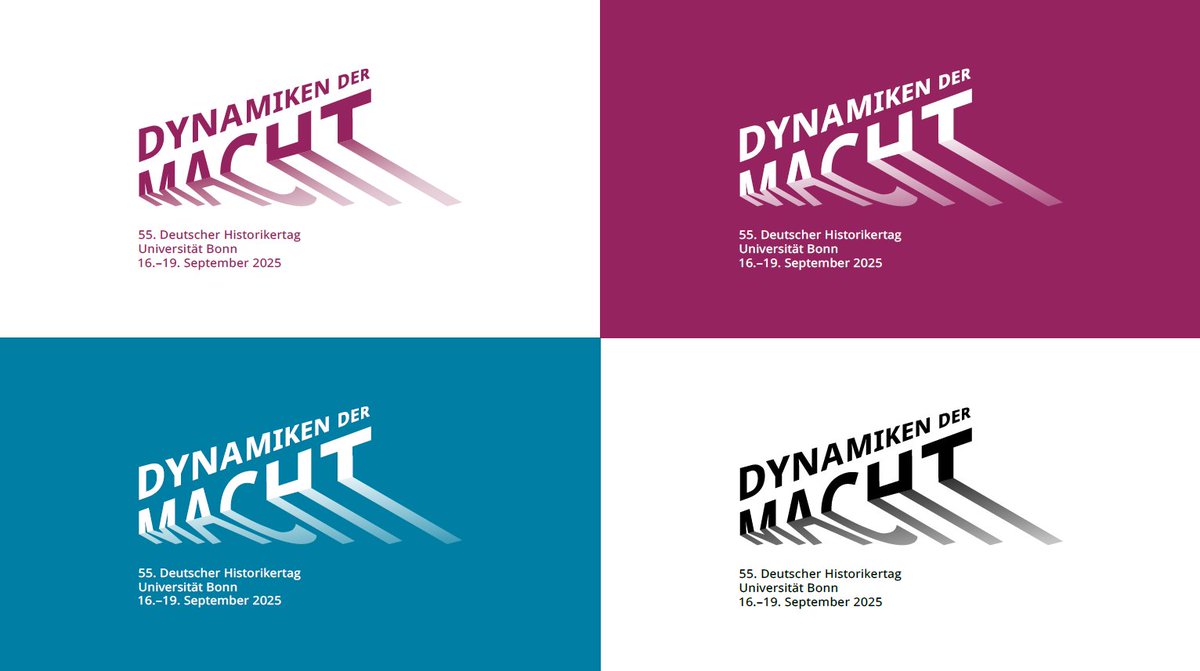 Ein Jahr vor dem nächsten #Historikertag <a href="/VHDtweets/">VHD</a> erhält der Account in neues Gewand.

Der 55. Deutsche Historikertag in Bonn, vom 16. bis 19. September 2025, zu #DynamikenDerMacht hat ein neues Logo. Passend dazu steht auch hier nun alles im Zeichen von Purpur &amp; Petrol.