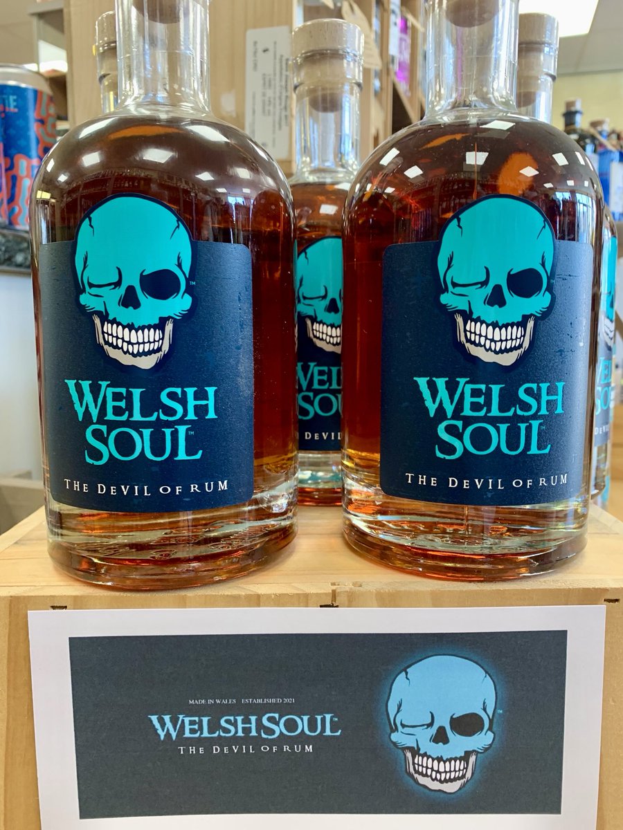Back in stock, Welsh Soul Rum, distilled from scratch in Carmarthenshire,it is so smooth. 🥃🏴󠁧󠁢󠁷󠁬󠁳󠁿