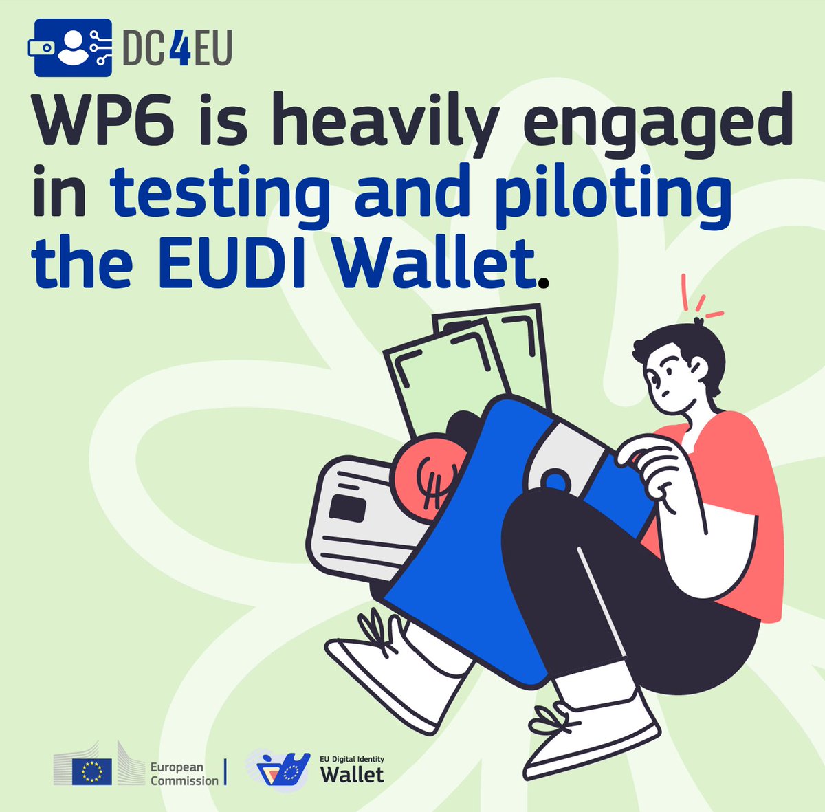 DC4EU_project's tweet photo. The #DC4EU team conducted a Demo-Wallet game to showcase the basic capabilities for obtaining, storing, and presenting documents on the wallet at the WP6 Warsaw Workshop on the 12th and 13th of September 2024. #EUDIW #PID #PDA1 #EHIC #PilotingUseCases https://t.co/YIv4SamtAT https://t.co/sD5pL9uV90