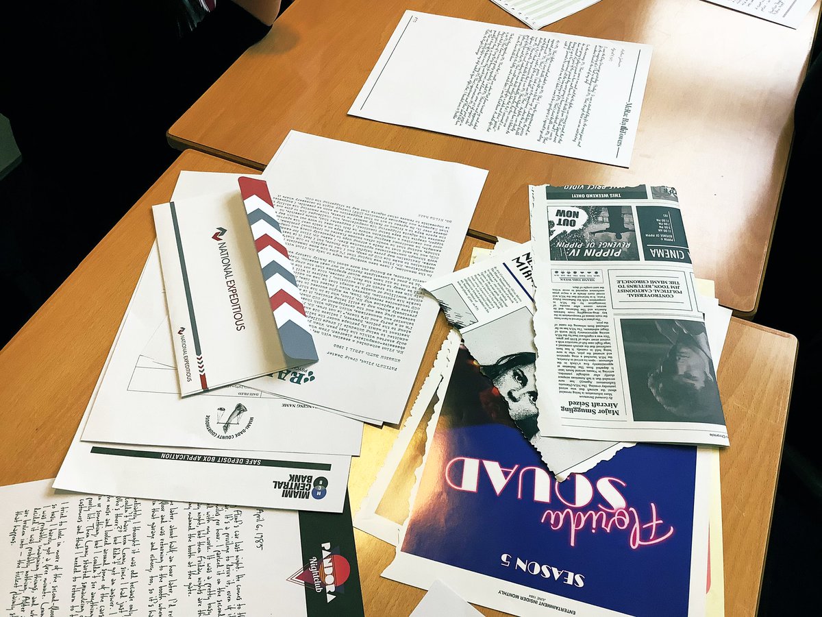 Our Level 5 Criminology class are currently looking to solve the ‘Murder in Miami’ mystery game as part of our Crime Scenes course.

By working together through a range of clues &amp; police evidence they promise me that they will have the criminal named and shamed by lunchtime. 😎