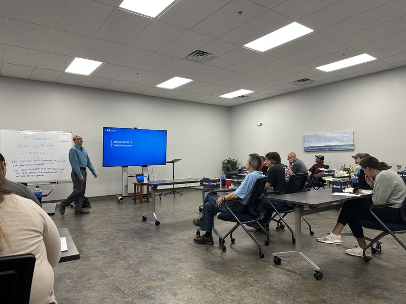 LevisBuildComp's tweet image. September &amp;amp; Learn! Big thanks to Matthew from RKL for sharing valuable insights about taxes with our team! ✅ #TaxTalk #LearningTogether