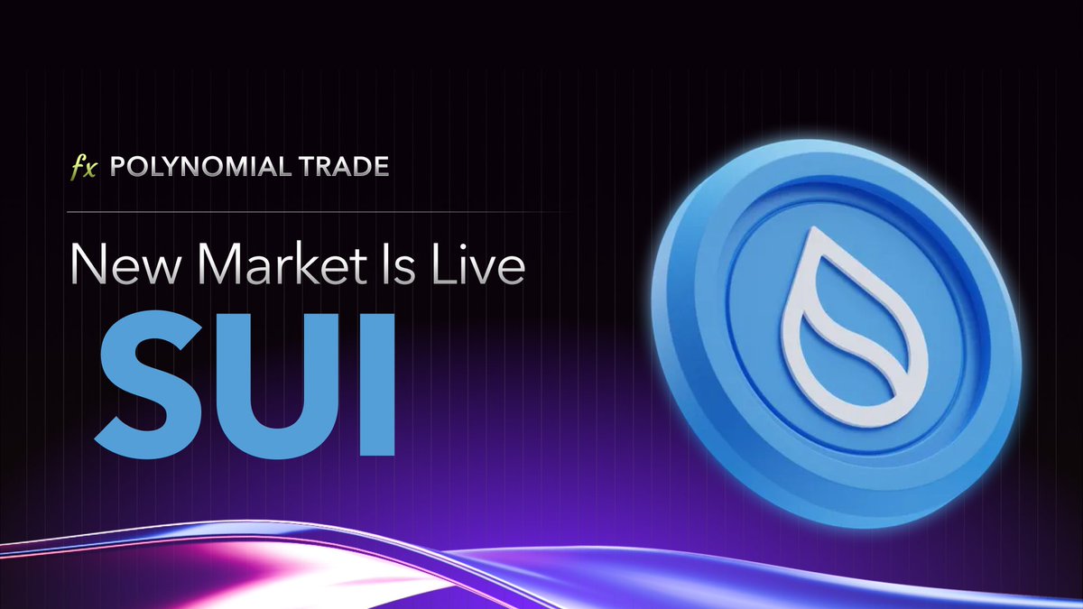 New Market Listing: <a href="/SuiNetwork/">Sui</a>

You can now trade $SUI cross-margined perps with up to 25x leverage. Stack up Trading Points on every trade and claim your rewards.

To celebrate the SUI listing, we're giving away 500 SUI tokens to our community.

🙌 Like and Retweet this tweet