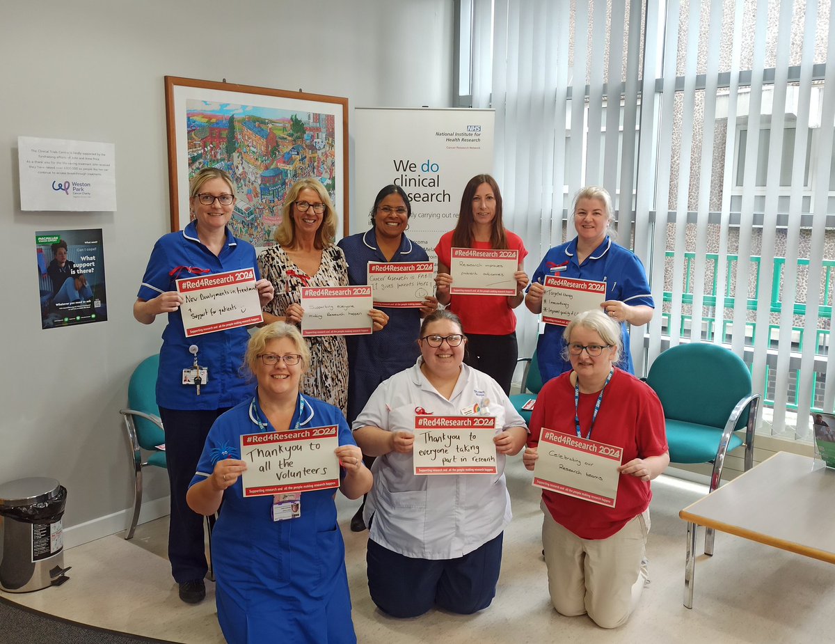 CCTC are proud to celebrate #Red4Research day. We're wearing red to thank all the people who make research possible and make a difference.