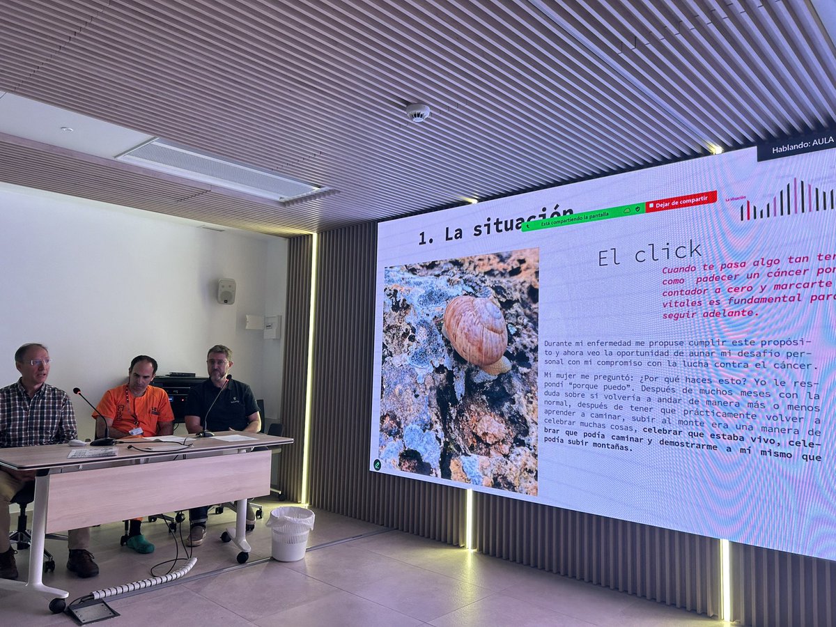 rosa alvarez 💚 (@rosaalvarezal) on Twitter photo Proyecto "Kilimanjaro, la importancia del momento". Miguel Ángel Rubio comparte su experiencia. Ejemplo de superación frente a la adversidad. #sarcoma <a href="/SarcomasHGUGM/">Sarcomas Hospital Gregorio Marañón</a> Proyecto "Kilimanjaro, la importancia del momento". Miguel Ángel Rubio comparte su experiencia. Ejemplo de superación frente a la adversidad. #sarcoma <a href="/SarcomasHGUGM/">Sarcomas Hospital Gregorio Marañón</a>