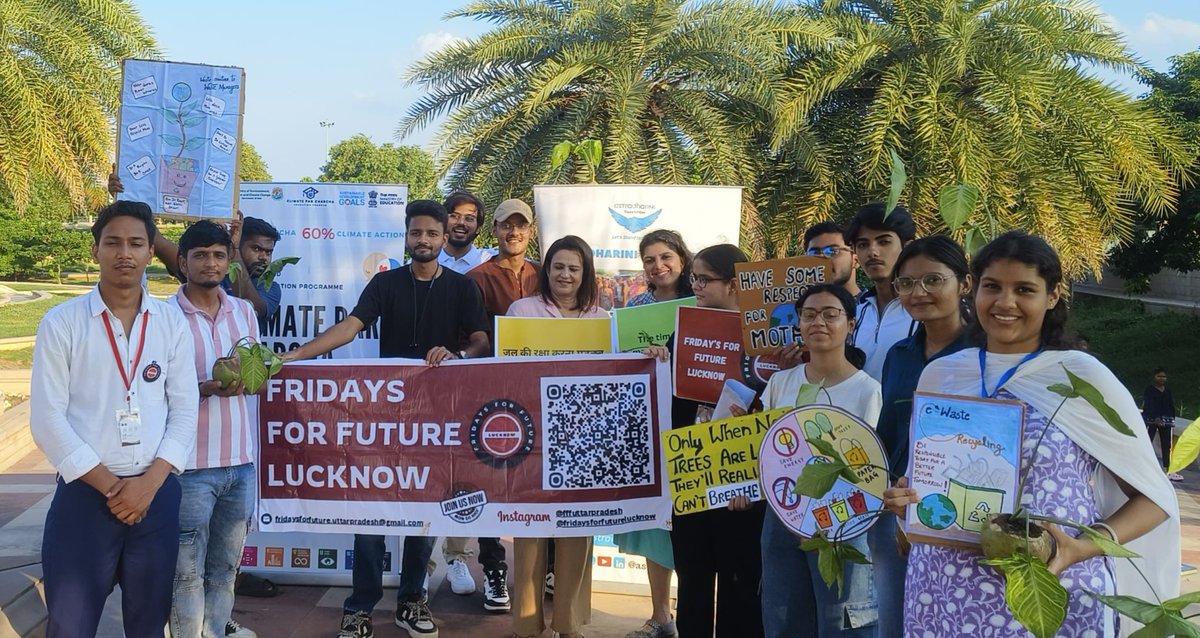 fffUttarPradesh's tweet photo. Global Climate Strike 🪧#2024 #Lucknow #India #UttarPradesh #FridaysForFuture https://t.co/QlXkE73Jrc