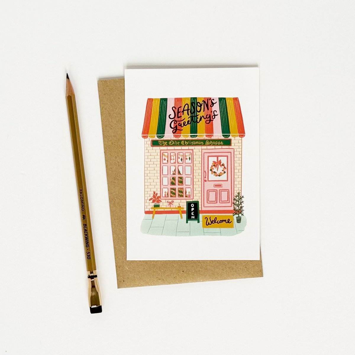 Yes is is ridiculously early but did you know its less than a 100 days until Christmas... yikes! Anyway I LOVED creating this wee series of cards called the OLDE CHRISTMAS SHOPPE which is inspired by a wee shop in Helensburgh x