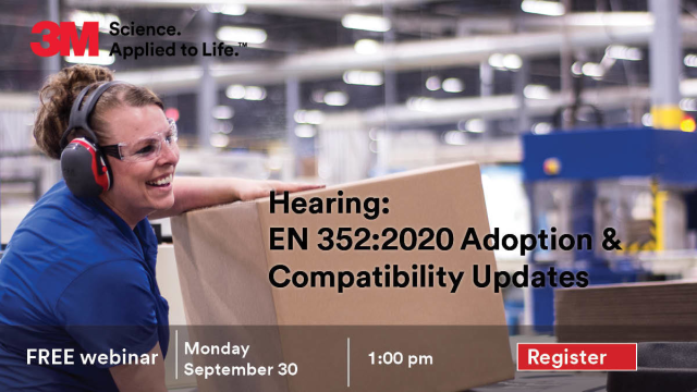 u8potski's tweet photo. Did you know that EN 352 has recently undergone its periodic revision process? Sit back and let 3Ms experts explain what has changed and why and what it means to you. Register for our free webinar: https://t.co/uLpnDmTt6r https://t.co/XNgR1x6VwA https://t.co/yBAC7s3gnN
