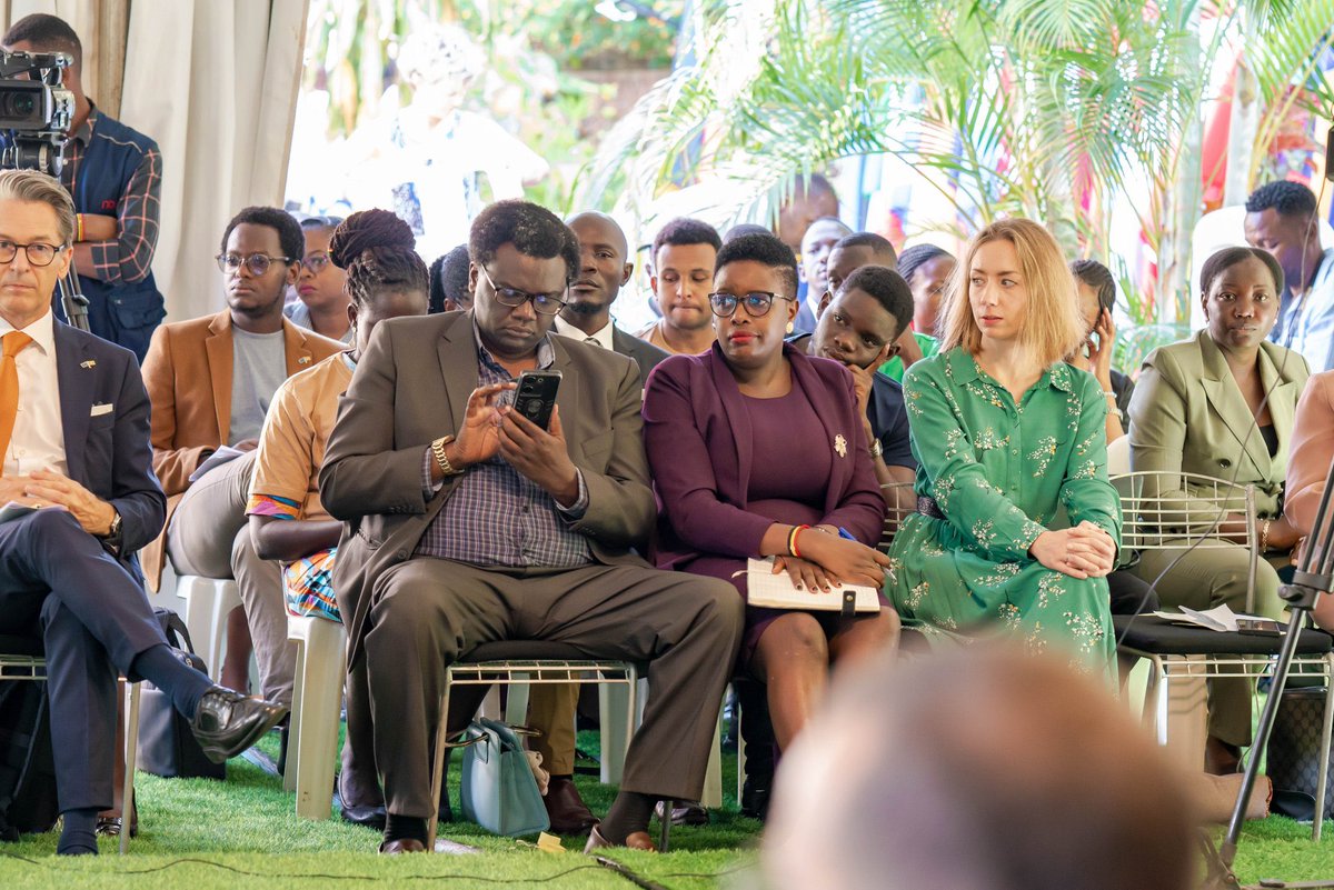 YouthLineForum's tweet photo. Honored to have our member represent us at the International Day of Democracy event hosted by @SwedeninUG, @EUinUG, and @SwedishInst. A powerful gathering with leaders like @norbertmao, H.E. @JanSadek, and @Dr_KatjaK, focused on strengthening democracy in Uganda. #electioville https://t.co/meGDGdclpu