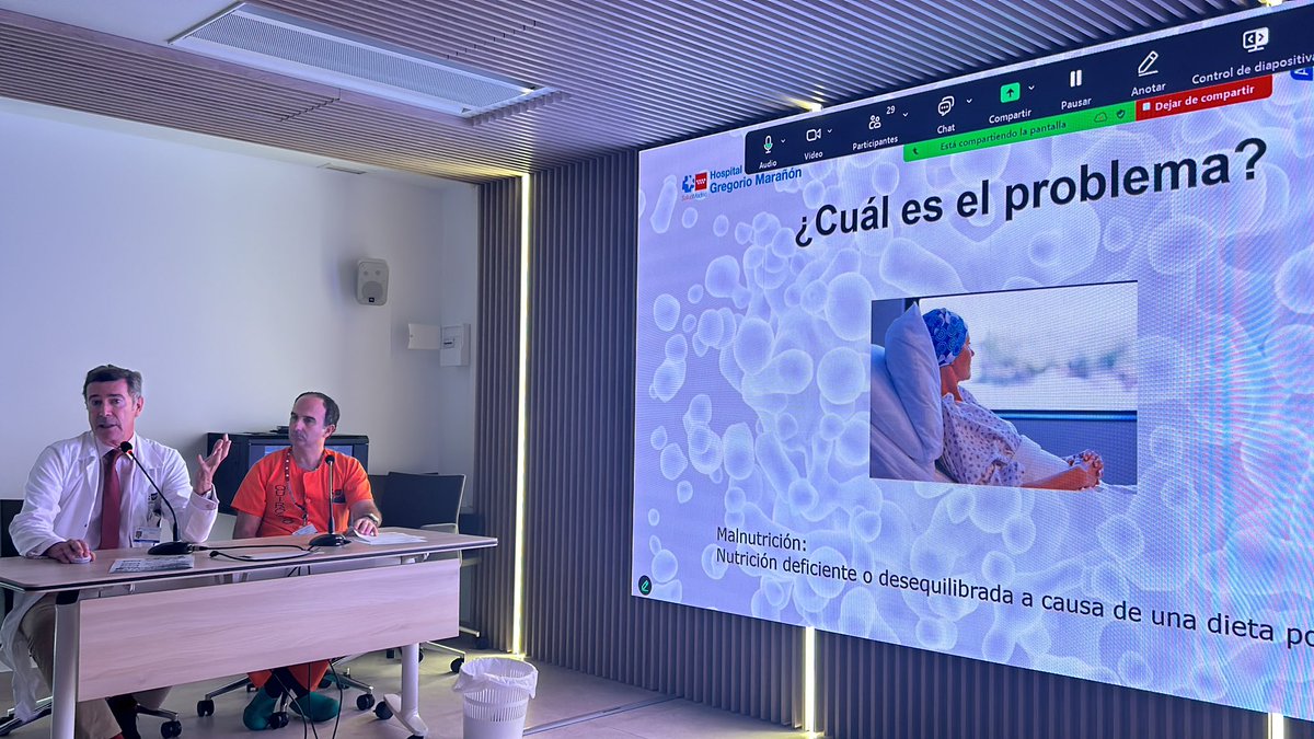 rosa alvarez 💚 (@rosaalvarezal) on Twitter photo Es esencial combatir la malnutrición en la enfermedad oncológico. Miguel Camblor endocrinólogo del CSUR de sarcomas en el hospital Gregorio Marañon. <a href="/SarcomasHGUGM/">Sarcomas Hospital Gregorio Marañón</a> #sarcoma Es esencial combatir la malnutrición en la enfermedad oncológico. Miguel Camblor endocrinólogo del CSUR de sarcomas en el hospital Gregorio Marañon. <a href="/SarcomasHGUGM/">Sarcomas Hospital Gregorio Marañón</a> #sarcoma