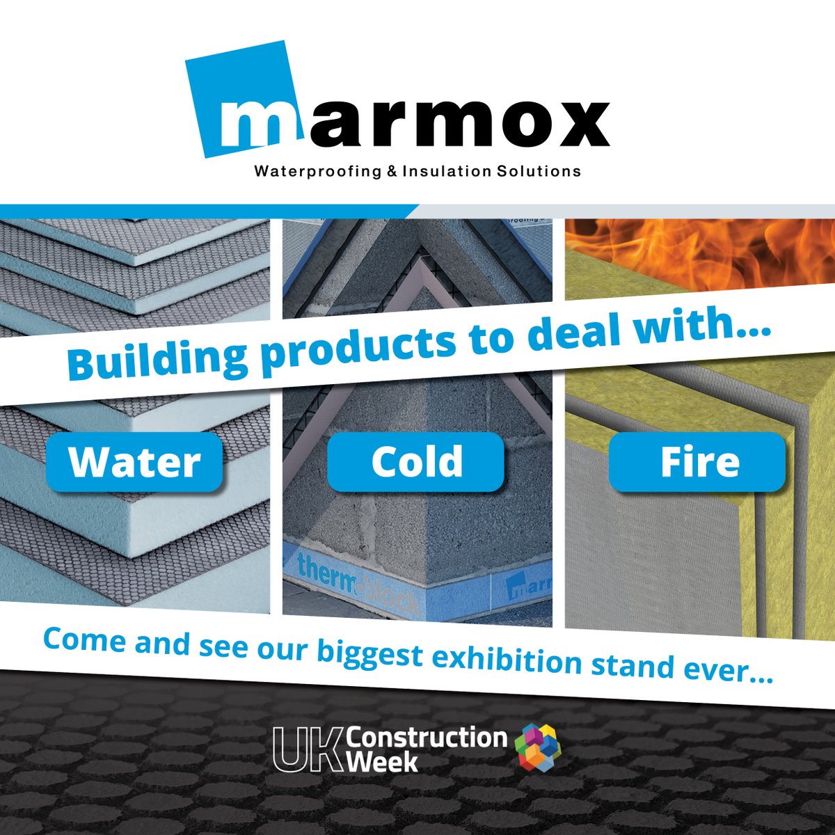 Don't miss our biggest #exhibition stand ever at the #UKCW Birmingham. Lots of space for many of our top brands... #marmox
