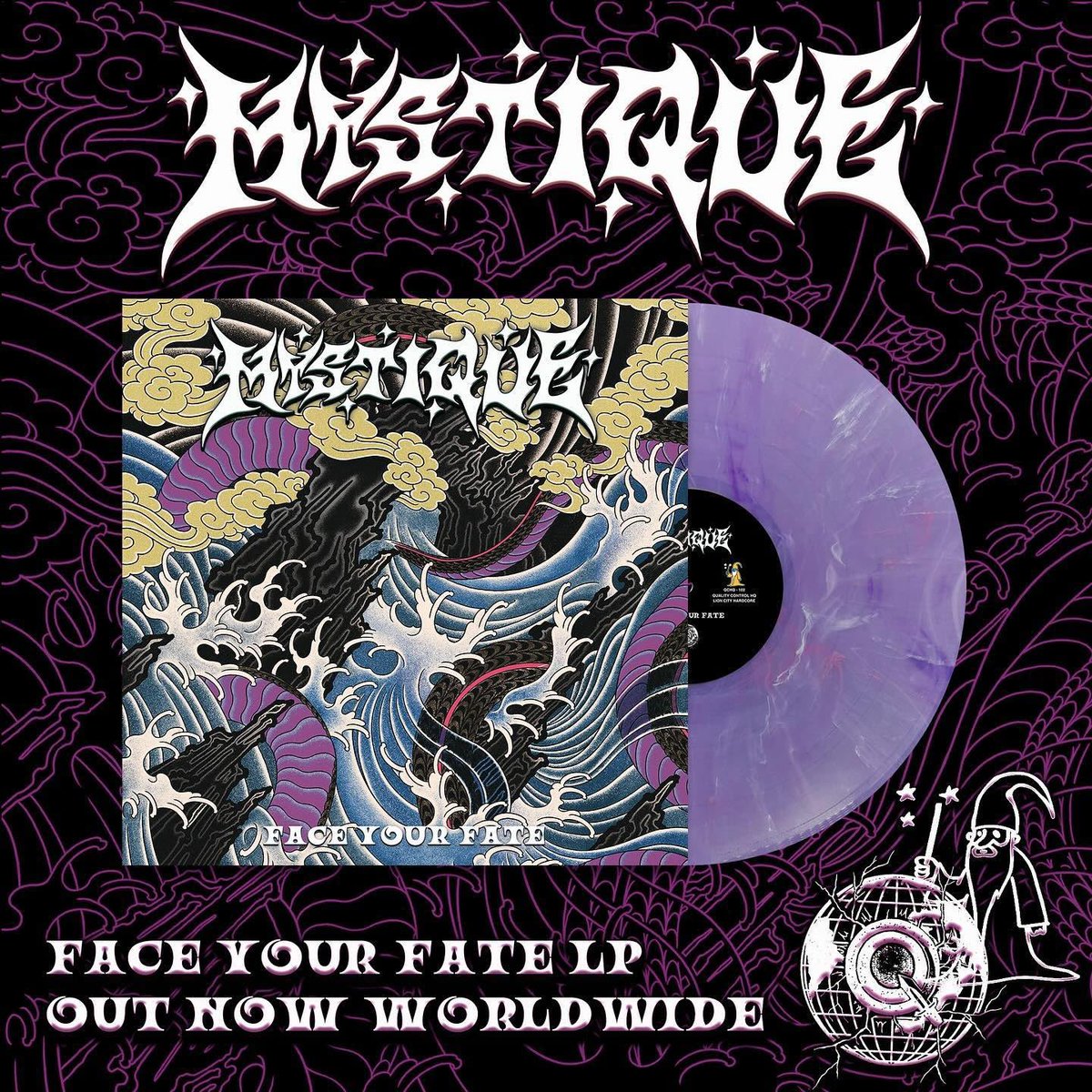 mmmmmystique's tweet image. Face Your Fate LP is out now✨ ✨
Vinyl available via Quality Control HQ
Shoutout to the homie andraytheposeur (on ig) for the artwork!