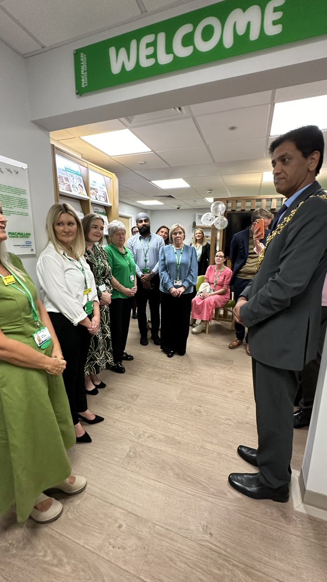Honoured to officially open Macmillan Support Centre at Royal Oldham Hospital  and also say massive thank you to team for supporting my late wife and us as family during her illness recently. 

Today marks a special day, as we officially opened the doors to the Macmillan Support