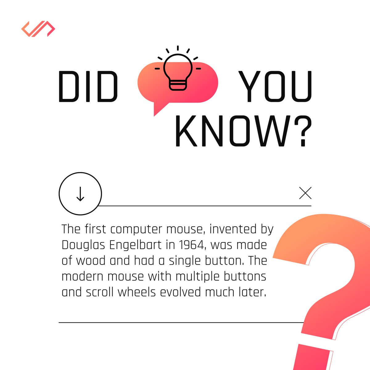 JhavtechStudios's tweet image. The first computer mouse, invented in 1964, was made of wood and had just one button 🖱️

#Innovation #EvolutionOfTech #TechTrivia #FunFact #jhavtechstudios