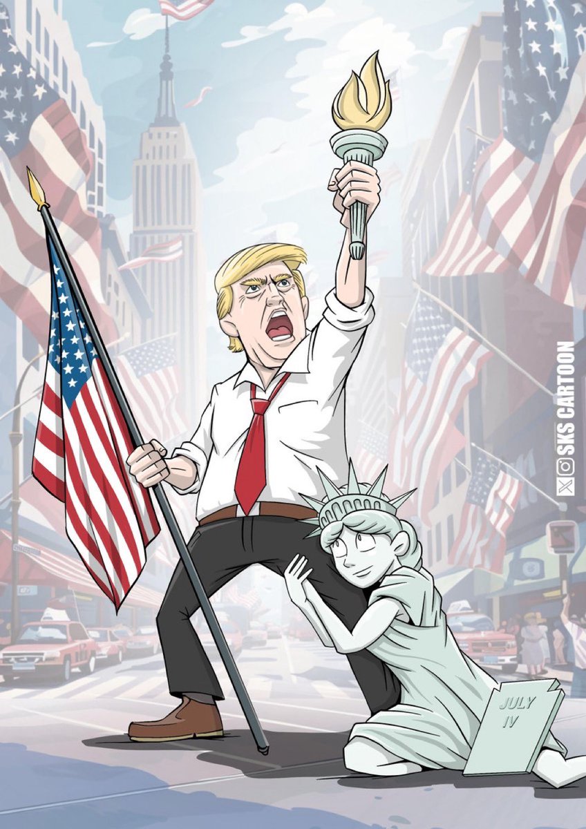 TorstenProchnow's tweet photo. True. 💯🎯

Contrary to the false image some try to portray, Donald Trump is not a threat to democracy—he is, in fact, a defender of it. 

His policies focus on strengthening national sovereignty, preserving free speech, and upholding the Constitution, all of which are core principles of a democratic system. 

Trump’s stance on limiting government overreach and returning power to the people underscores his commitment to democracy, despite the false narratives pushed by his opponents.