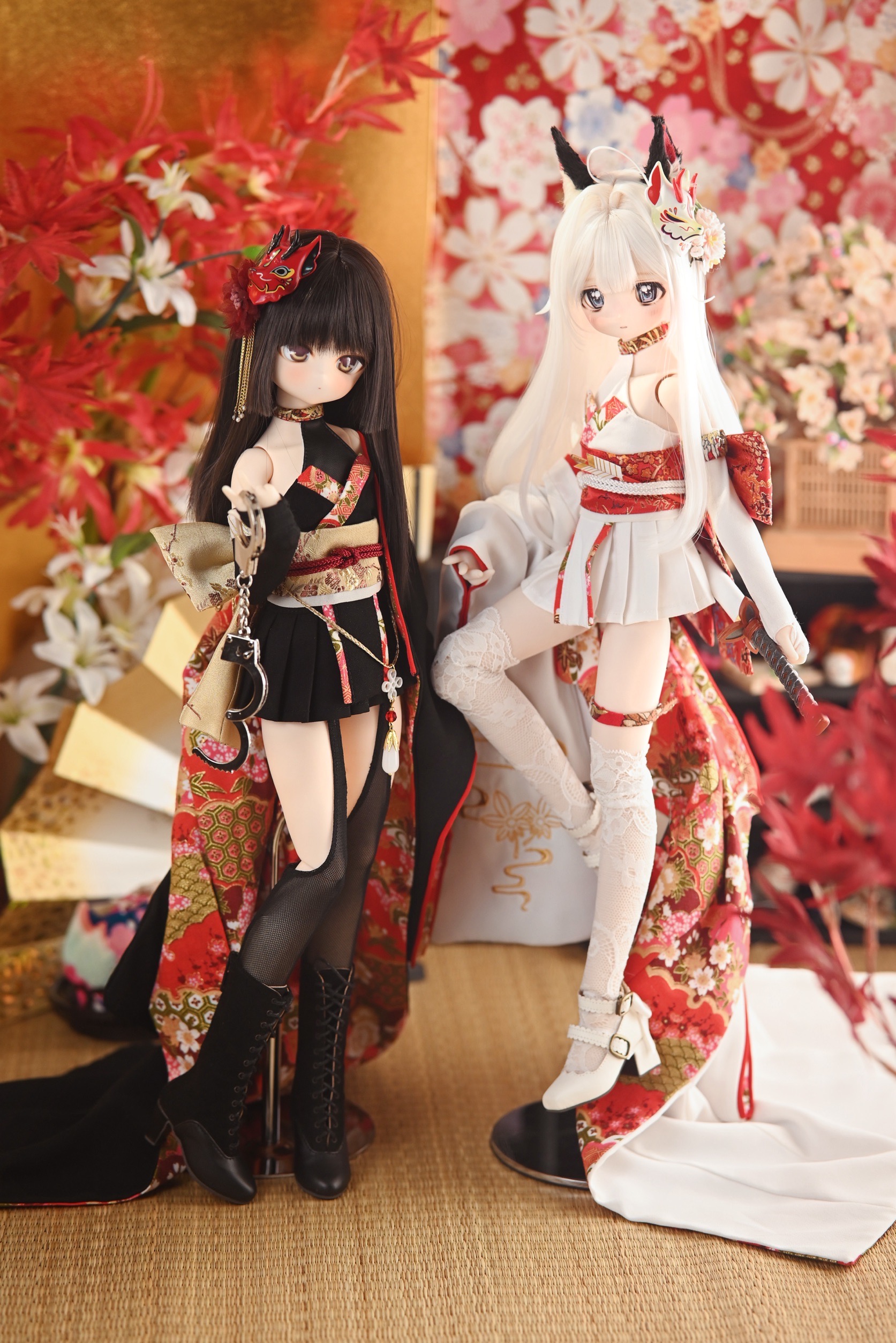 呪物 紅白 人形 女の子 球体関節人形「水烟」 淑女雑貨Toe Cocotte