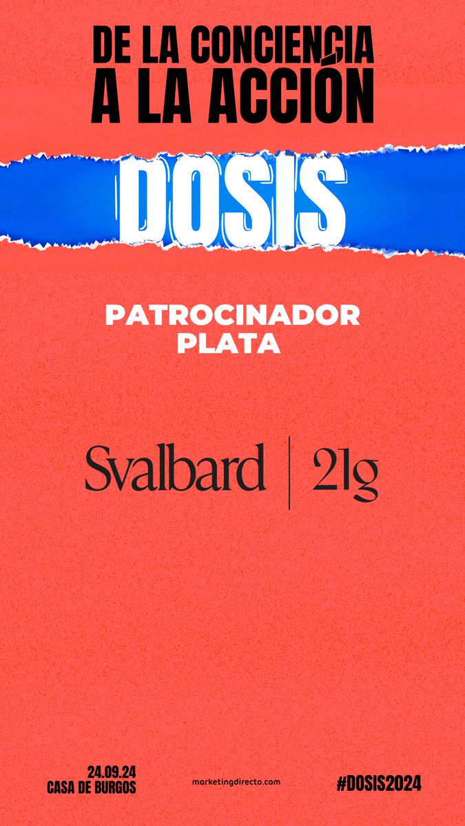 Estamos muy contentos de tener a <a href="/21gramos_net/">21gramos</a> como Patrocinador Plata 🥈

¡Queda nada para #DOSIS2024! 🧡

🎟️ Consigue tu entrada al 50% aquí: eventbrite.es/e/861469637877…