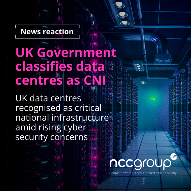 JCJCartwright's tweet photo. The UK Government recently classified data centres as CNI. This move underscores the growing importance of data infrastructure in our increasingly digital world. James Williams, Director of TMT comments. https://t.co/5DH6SaZ0Qe https://t.co/eRBsUhrwMH